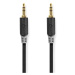 Nedis stereo audio kabel, 3,5mm konektor - 3,5mm konektor, pozlacené, 1m