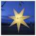 STAR TRADING IP44 - hvězda Alice pro vnitřní i vnější, bílé