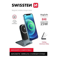 SWISSTEN WIRELESS NABÍJEČKA ULTRA THIN (kompatibilní s MagSafe) 8595217480469 Černá