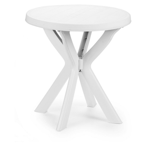 Zahradní stolek CANO — plast, bílá Bílá