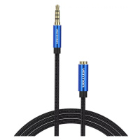 Kabel Vention TRRS 3.5mm Male to 3.5mm Female Audio Extender 1.5m BHCLG Blue