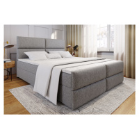 Expedo Čalouněná postel boxspring MILON + topper, 160x200, sawana 21