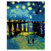 Obrazy na stěnu - Noční obloha nad přístavem Rozměr: 40x50 cm, Rámování: vypnuté plátno na rám