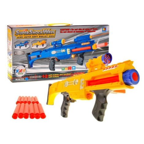 mamido Dětská pistole s pěnovými náboji MP18 žlutá