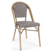 Bílo-hnědá venkovní židle Kave Home Marilyn