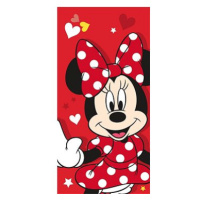 JERRY FABRICS Minnie Red heart 70 × 140 cm