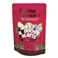 Dolina Noteci SUPERFOOD 300g hovězí a husí srdce pro psy 80% masa