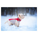Vsepropejska Tremy zimní bunda pro psa s kroužky Barva: Modrá, Délka zad (cm): 39, Obvod hrudník