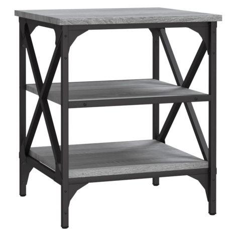 vidaXL Odkládací stolek šedý sonoma 40 x 42 x 50 cm kompozitní dřevo