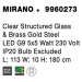 NOVA LUCE závěsné svítidlo MIRANO čiré strukturované sklo a mosaz zlatá G9 5x5W 230V IP20 bez žá