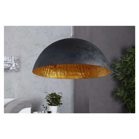 LuxD 16710 Lampa Glimer 50cm černo-zlatá závěsné svítidlo