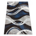 Originální koberec s abstraktním vzorem v modrošedé barvě Šířka: 240 cm | Délka: 330 cm