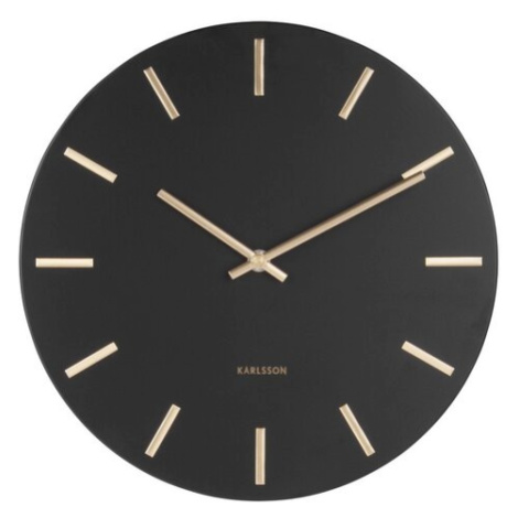 Karlsson 5821BK Designové nástěnné hodiny pr. 30 cm