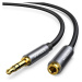 Ugreen 10592 samec 3.5 mm Jack / samice 3.5 mm Jack audio kabel 1m Silver