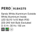 NOVA LUCE závěsné svítidlo PERO bílý hliník GU10 1x10W IP20 220-240V bez žárovky 9184375
