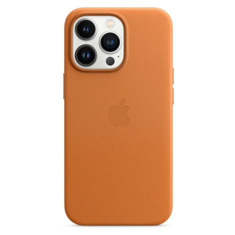 Apple iPhone 13 Pro Max Kožený kryt s MagSafe zlatohnědý
