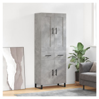 vidaXL Skříň highboard betonově šedá 69,5x34x180 cm kompozitní dřevo