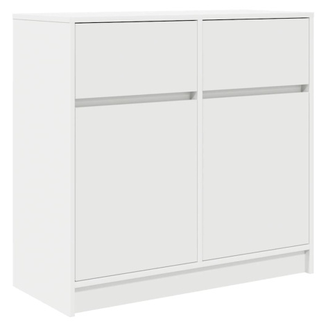 vidaXL Příborník se zásuvkou Bílý 80x34x76 cm Dřevěné konstrukce