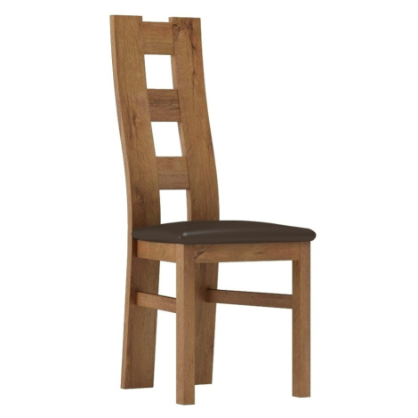 Čalouněná židle ACHAO, jasan světlý/tmavě hnědá Casarredo