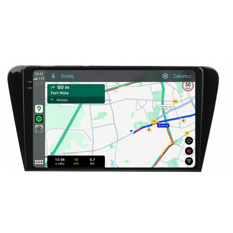 Skoda Octavia 3 2013-2020 Navigace Android Carplay Rádio Mapy Qled Obrazovka