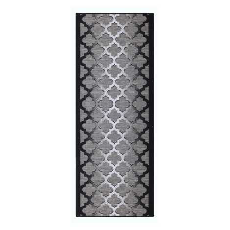 Berfin Dywany, Protiskluzový běhoun na míru Zel 1017 Silver (Grey), šíře 120 cm, šedá, chodba / 