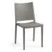 Plastová židle MOSK — nosnost 150 kg, šedá