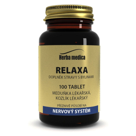 Herbamedica Relaxa meduňka + kozlík lékařský 100 tablet Herba Medica