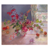 Obrazová reprodukce Honeysuckle and Berries, 1993, Timothy Easton, 40 × 35.2 cm