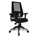 Topstar Kancelářská otočná židle LADY SITNESS DELUXE, pohyblivá se 7 zónami, černá / černá