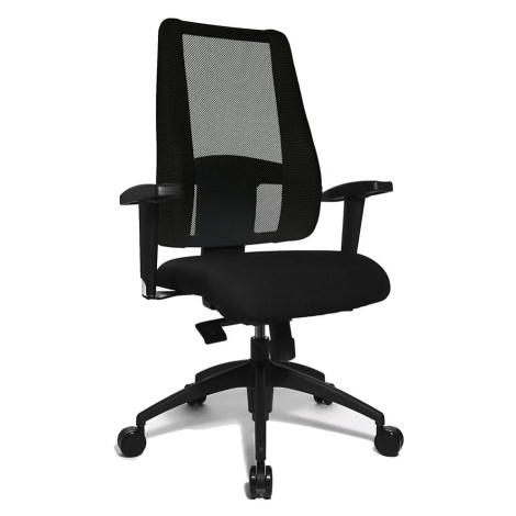 Topstar Kancelářská otočná židle LADY SITNESS DELUXE, pohyblivá se 7 zónami, černá / černá