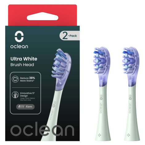 OCLEAN náhradní hlavice Ultra White, UW0 zelené 2 ks