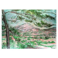 Obrazová reprodukce Montagne Sainte-Victoire with Large Pine, Cezanne, Paul, 40x30 cm