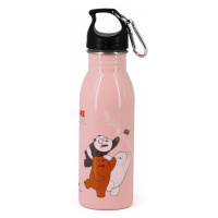 KARACTERMANIA - ALU láhev s karabinou WE BARE BEARS, 500ml, 32696