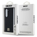 Zadní kryt DKNY PU Leather Repeat Pattern Stack Logo MagSafe pro Samsung Galaxy Z Fold6, černá