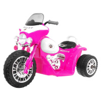 mamido Dětská elektrická motorka růžová