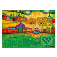 Hundertwasser - Irinaland over the Balkans, 1969 - puzzle z kategorie Umělecké