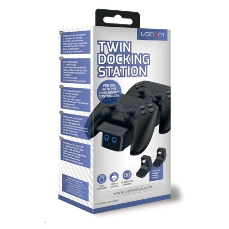 VENOM VS5007 Black PS5 Twin Docking Station