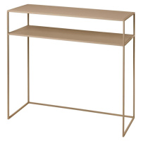Béžový kovový konzolový stolek 35x85 cm Fera – Blomus