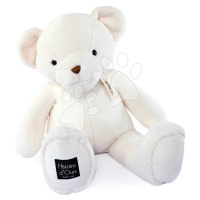 Plyšový medvěd Le Nounours White Histoire d’ Ours bílý 75 cm od 0 měsíců