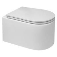 MEREO WC závěsné kapotované, RIMLESS, 495x360x370, keramické, vč. sedátka CSS113S VSD84S1