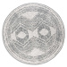 Krémovo-šedý kulatý venkovní koberec ø 140 cm Gemini – Elle Decoration