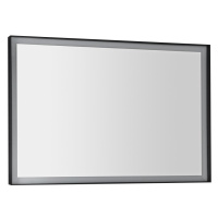 Sapho SORT zrcadlo s LED osvětlením 100x70cm, černá mat