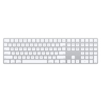 Apple Magic Keyboard s číselnou klávesnicí stříbrná - česká