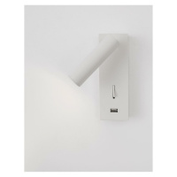 NOVA LUCE bodové svítidlo FUSE bílý hliník nastavitelné vypínač na těle - USB nabíjení LED Samsu