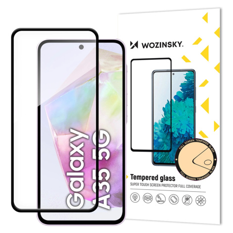 Wozinsky Full Glue Tvrzené sklo pro Samsung Galaxy A35 s černým rámečkem