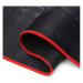 B2B Svět Protiskluzová podložka pod myš a klávesnici Velikost: 80x30 cm, červený okraj
