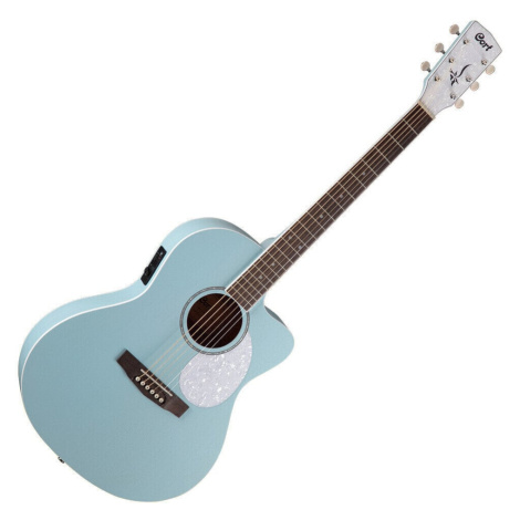 Cort Jade Classic Sky Blue Elektroakustická kytara Jumbo