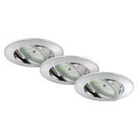 Briloner Briloner 7209-038 - SADA 3x LED Koupelnové podhledové svítidlo LED/5W/230V IP23