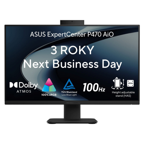 ASUS ExpertCenter P470VAK-BPE048X Počítač All-in-one, 27", FHD, i7-13620H, 32GB, 1TB, Intel int,