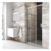 RAVAK Sprchové dveře, Blix, třídílné, BLDP3 - 100, lesk + transparent